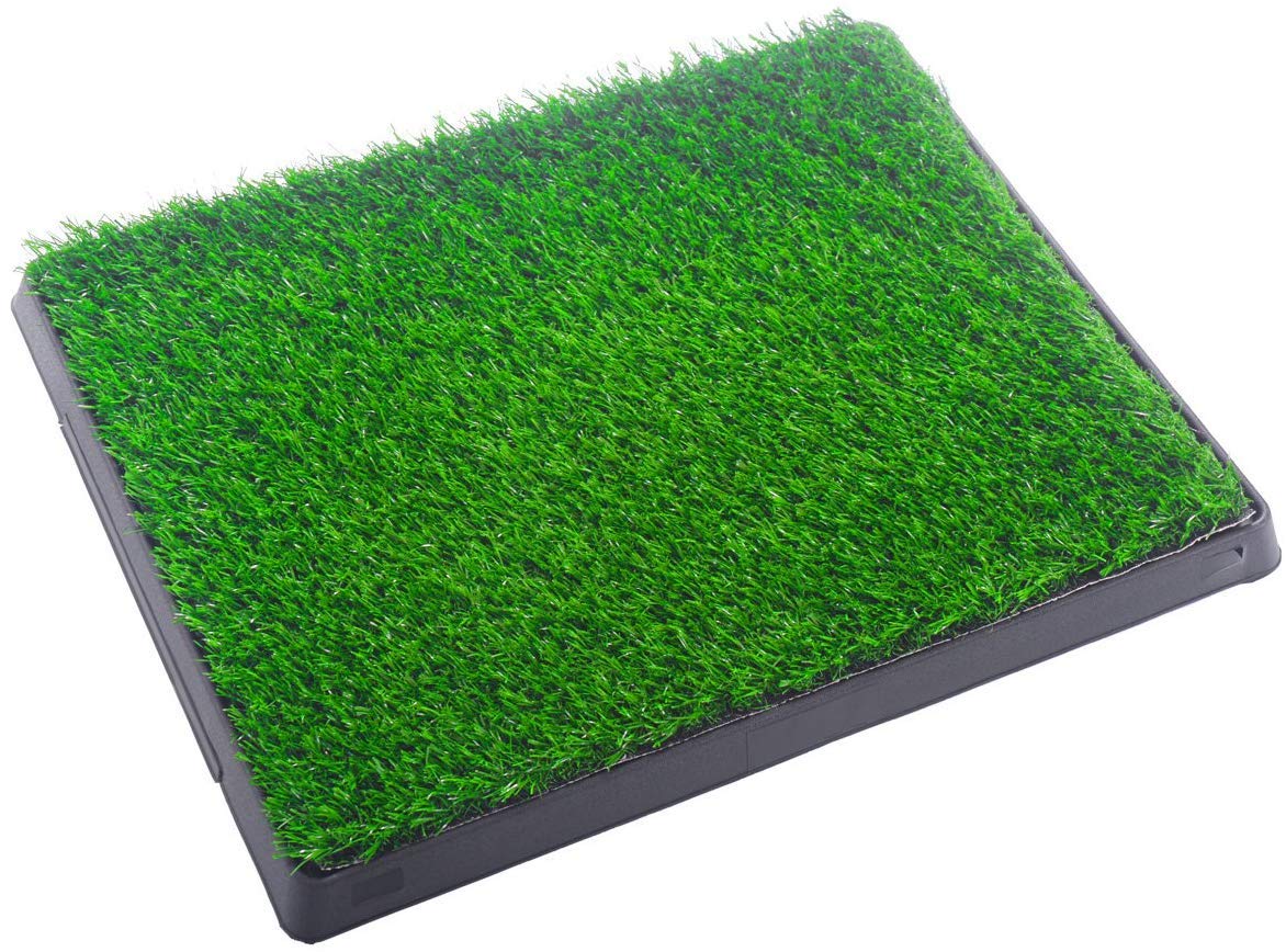 Indoor Outdoor Dog Puppy Potty Trainer Pad Grass Toilet Mat Tray 25"x20" V131