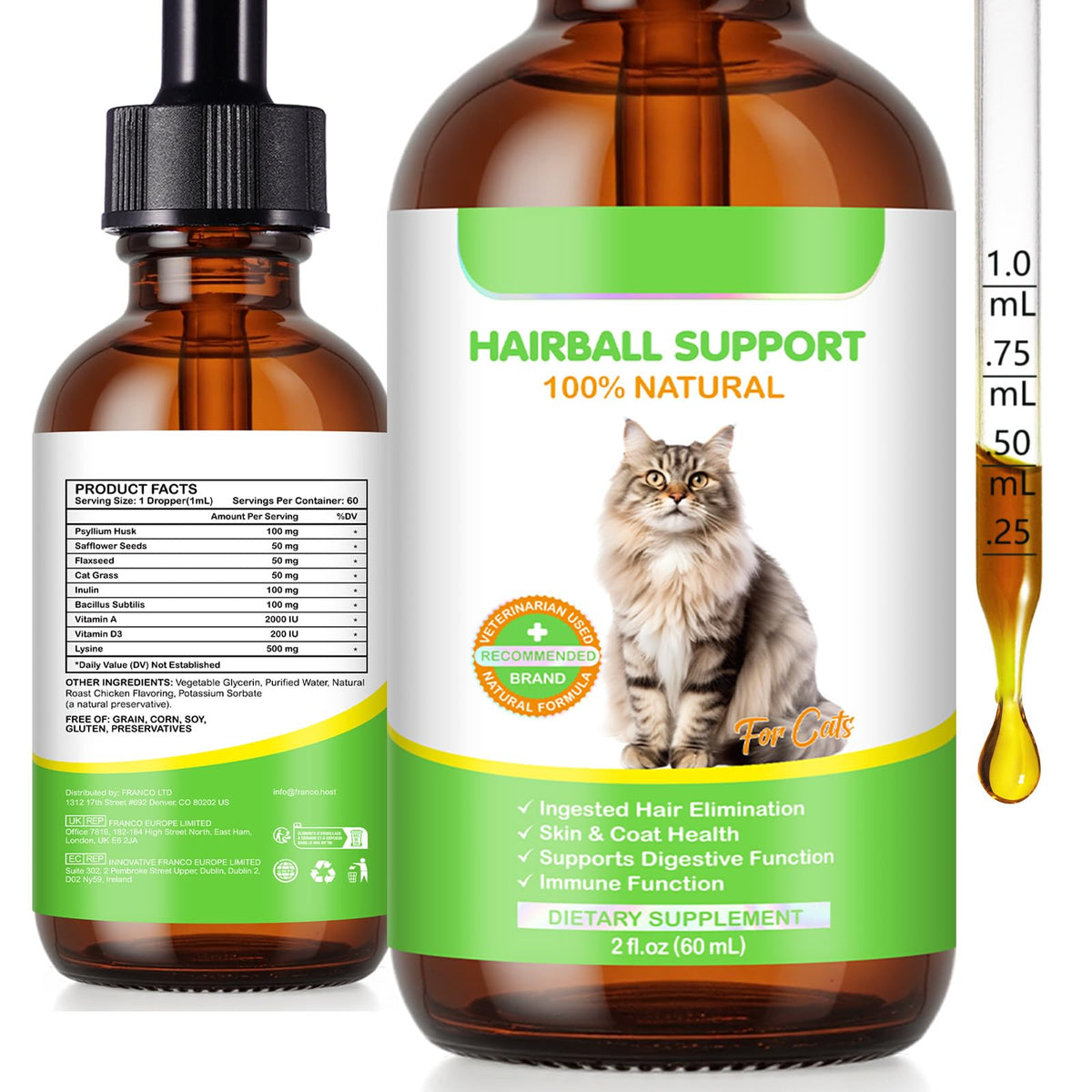 Natural Cat Hairball Treatment with Vitamins U69584