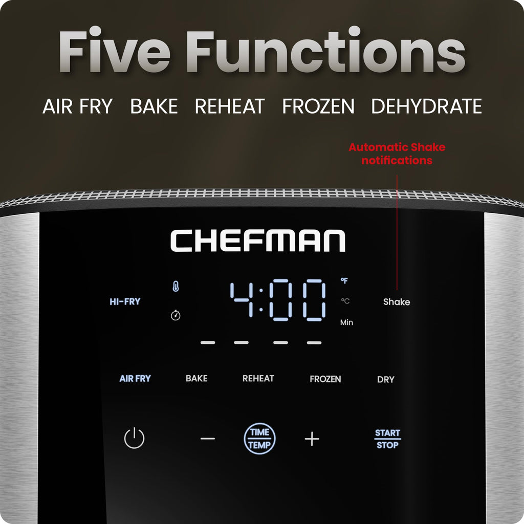 6 Qt 5-in-1 Nonstick Stainless Steel Air Fryer P213