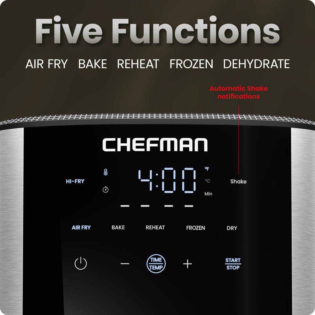 6 Qt 5-in-1 Nonstick Stainless Steel Air Fryer P213