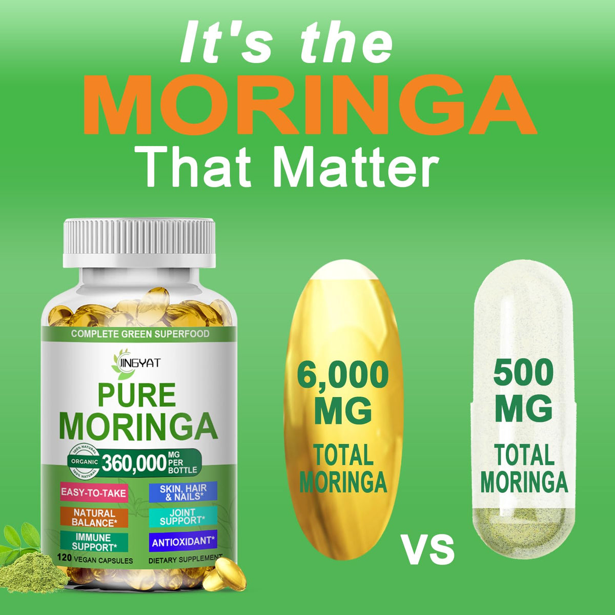 Organic Moringa Oleifera Softgels R283389