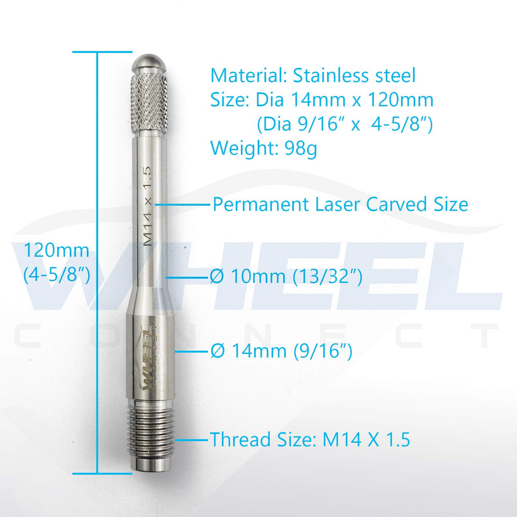 Stainless Steel Wheel Alignment Pin Set of 5 Sizes Z2882