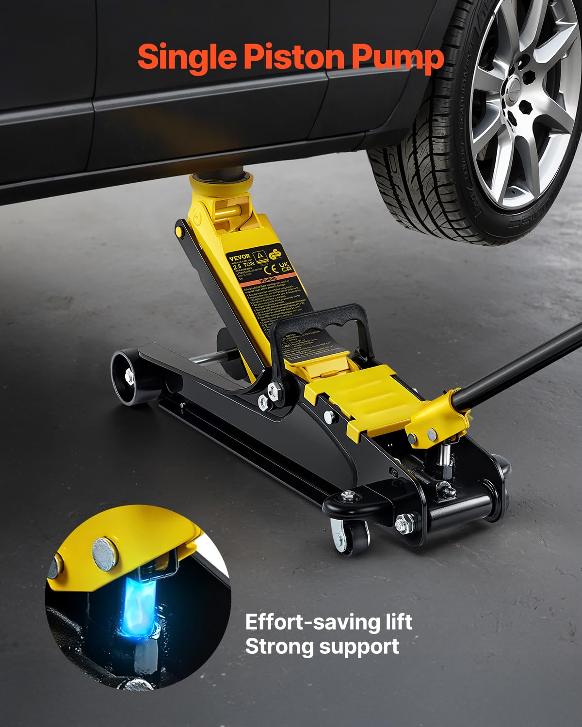2.5 Ton Low Profile Steel Floor Jack E67373