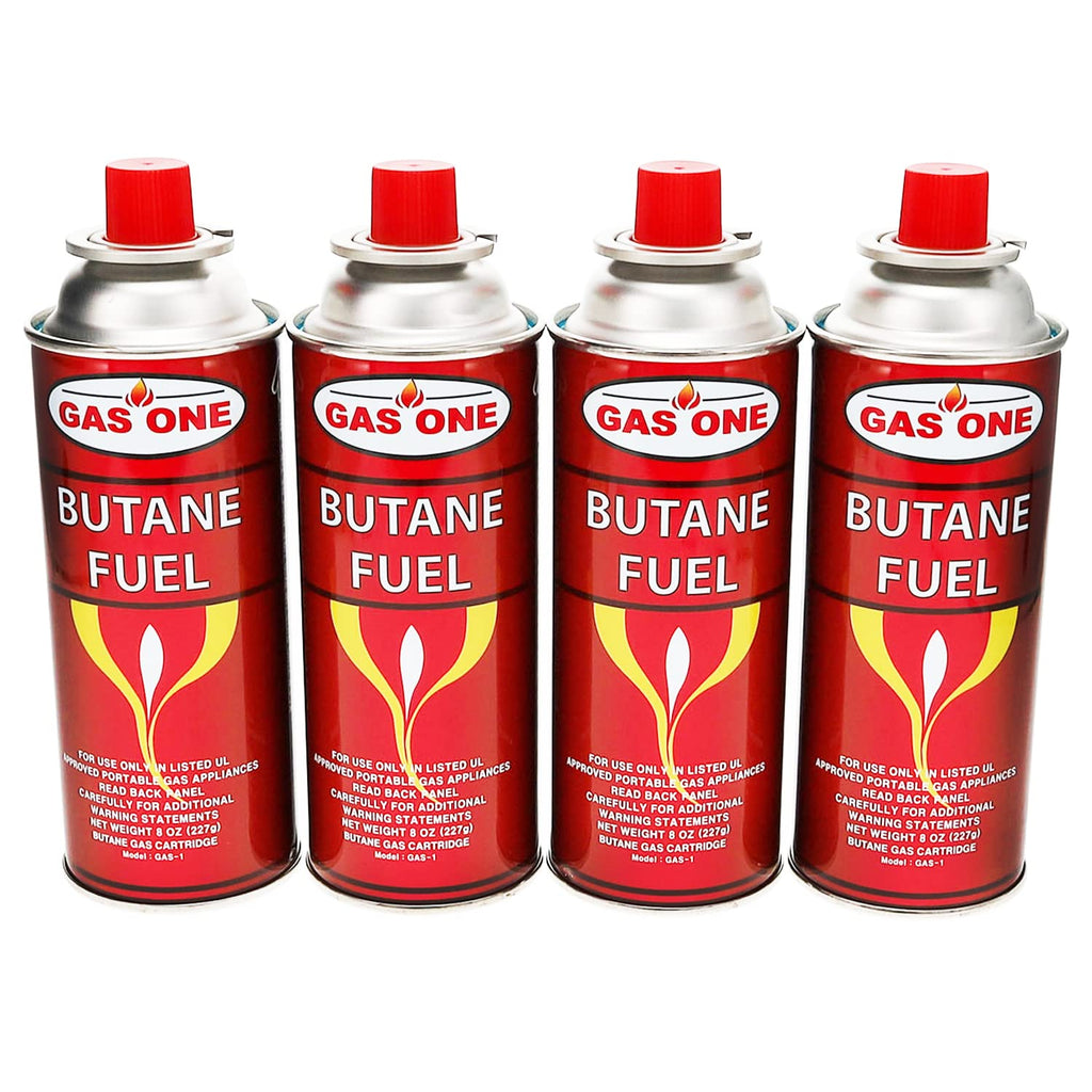 4 Pack 8oz Camping Fuel Canisters Q51571