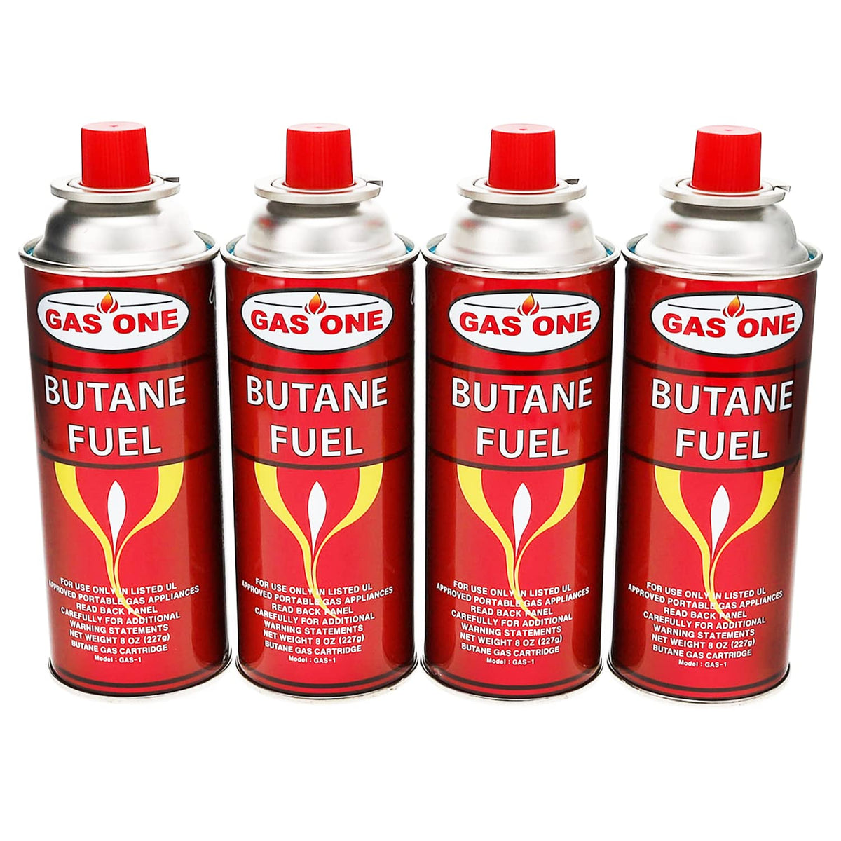 4 Pack 8oz Camping Fuel Canisters Q51571