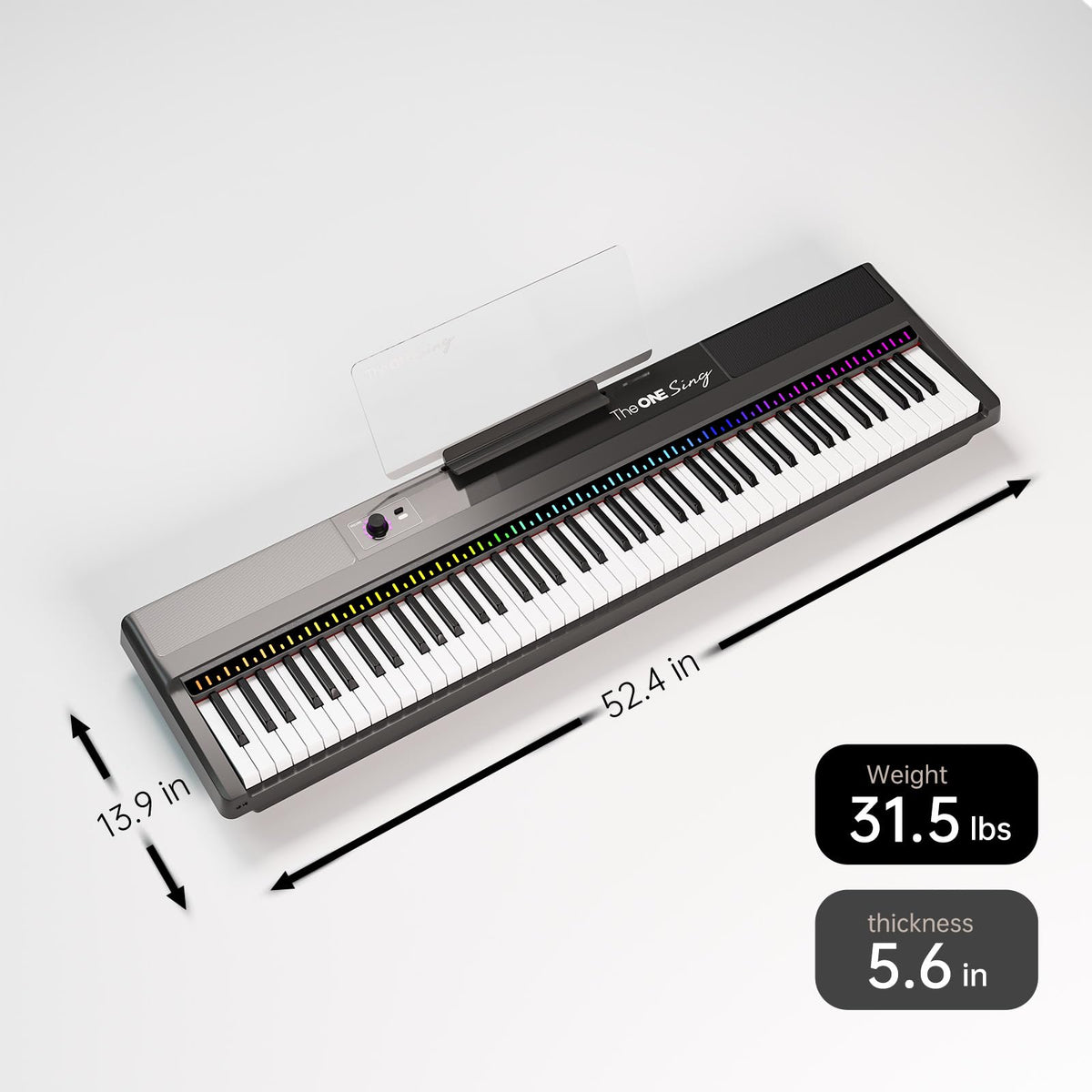 88-Key Weighted Hammer Action Digital Piano Keyboard O30475