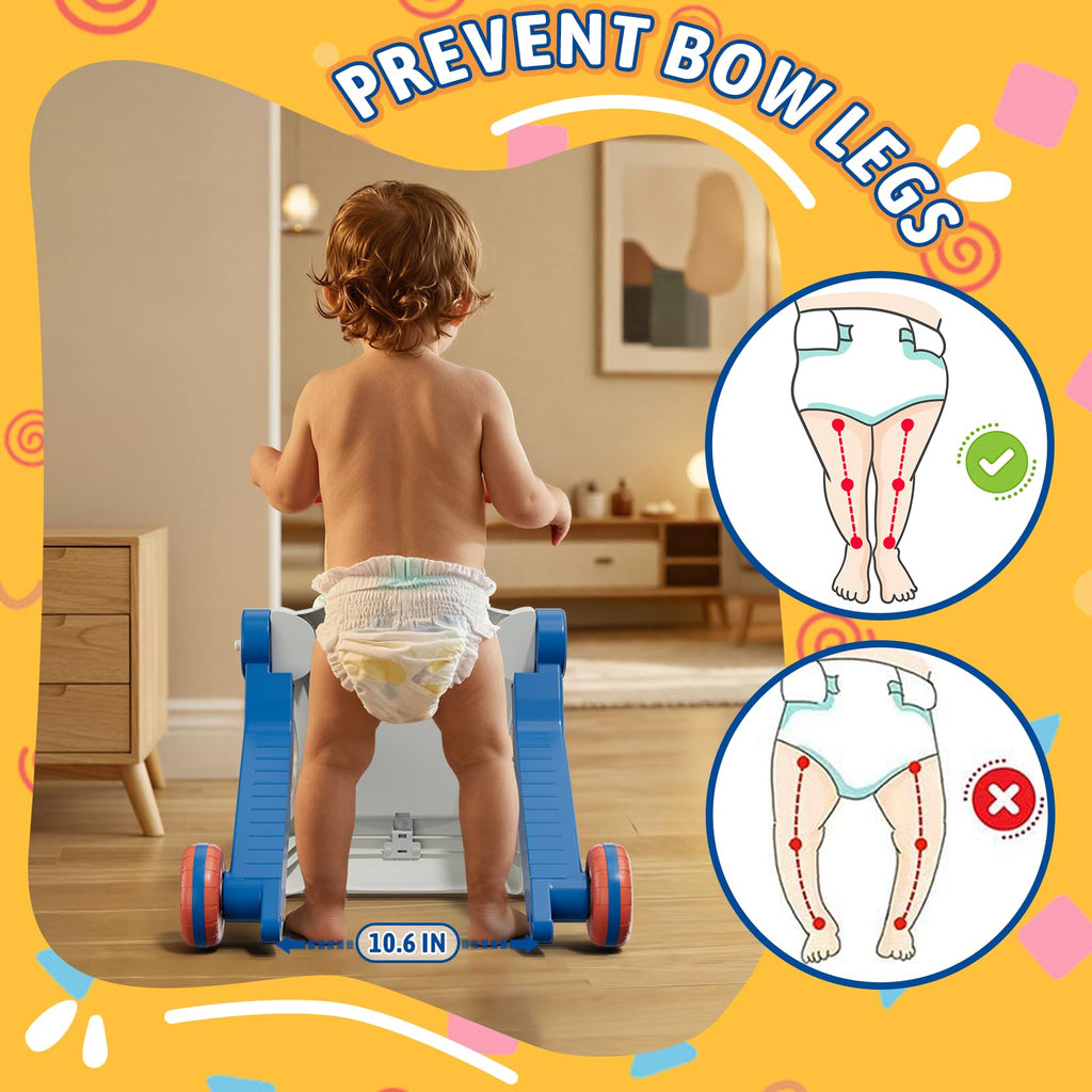 Blue 5 in 1 Baby Push Walker R7599