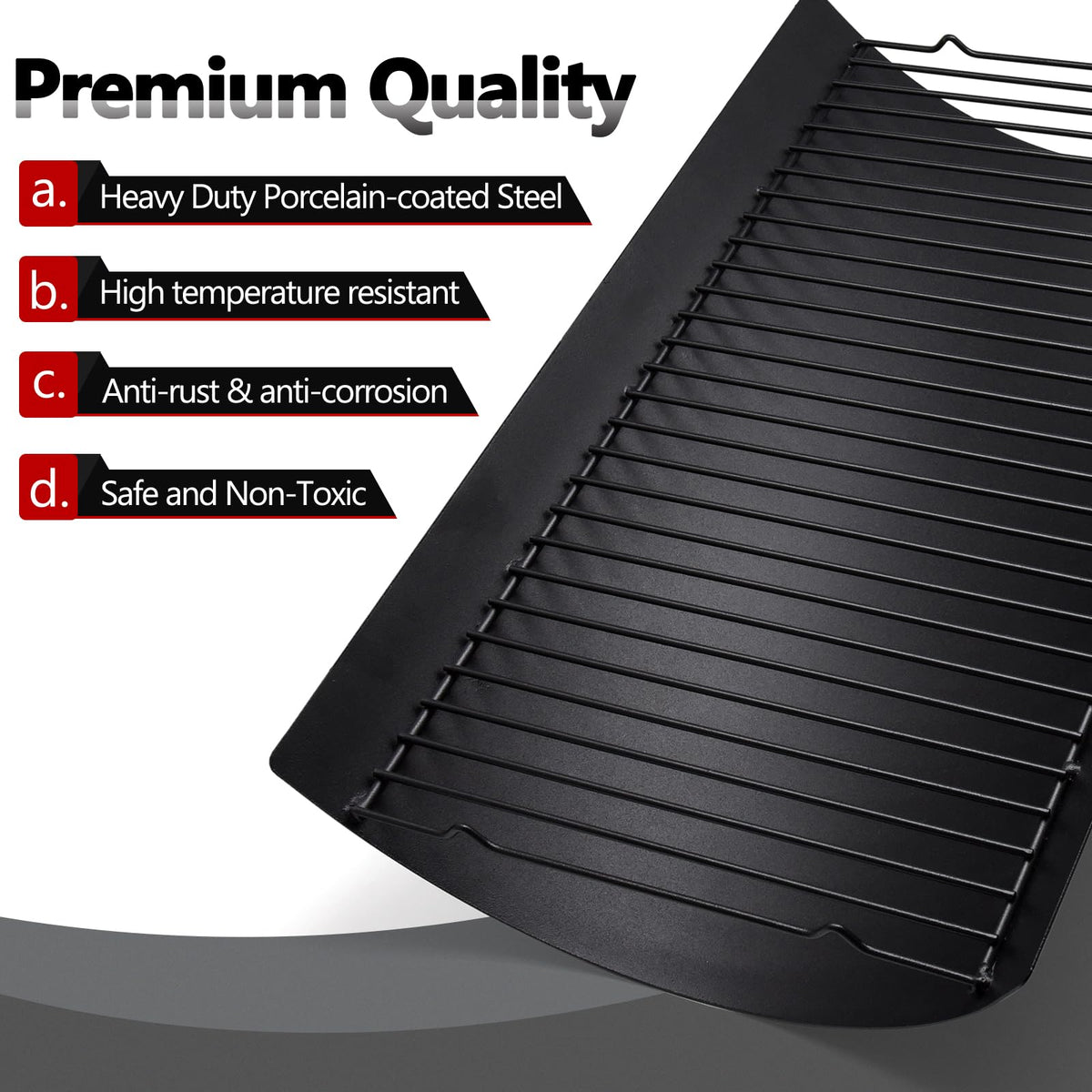 20 Inch Ash Pan Drip Pan for Charcoal Grill with 2pcs Fire Grate Hanger G129287