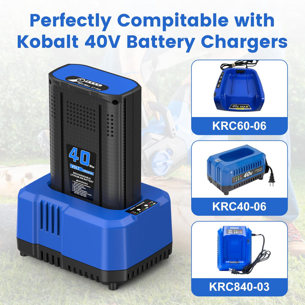 40V Battery with Charger Kit for Cordless Power Tools D851