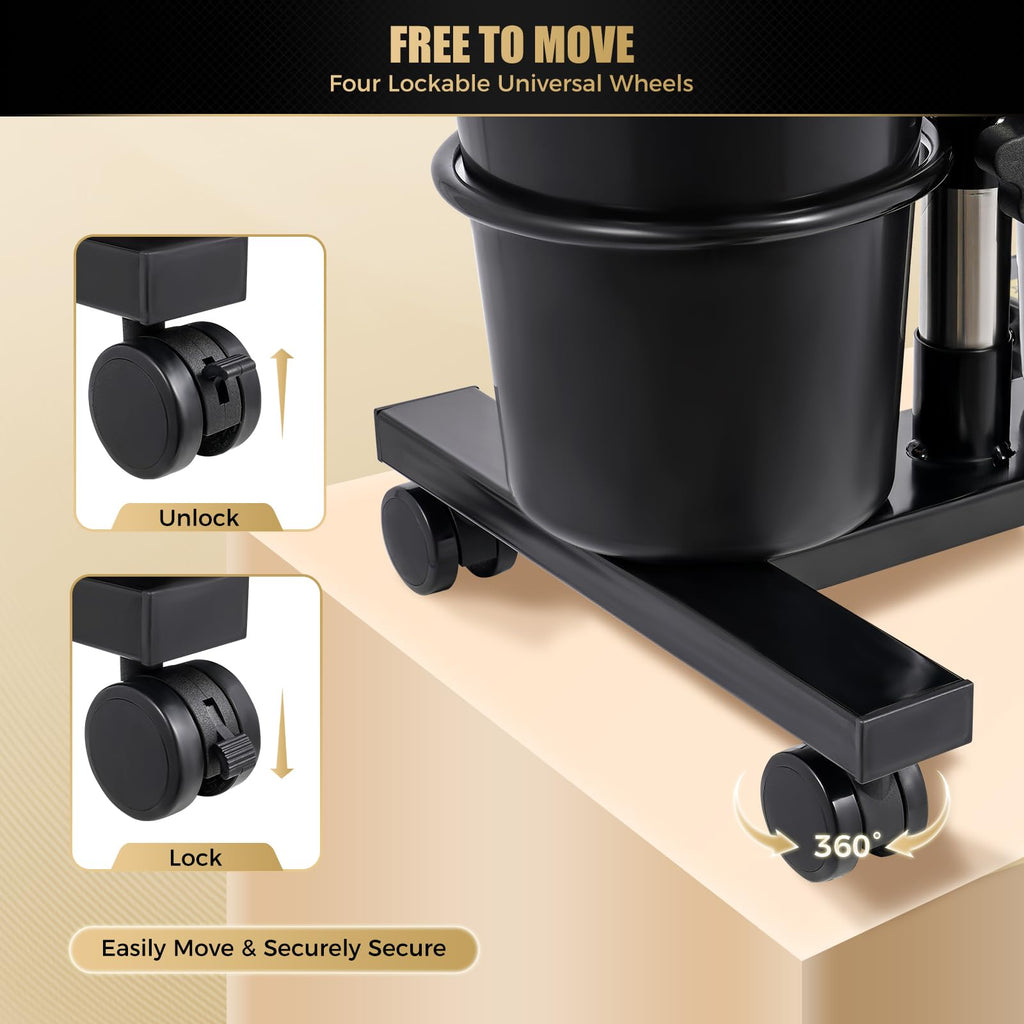 Portable Shampoo Bowl with Electric Pump and 4 Wheels D9535