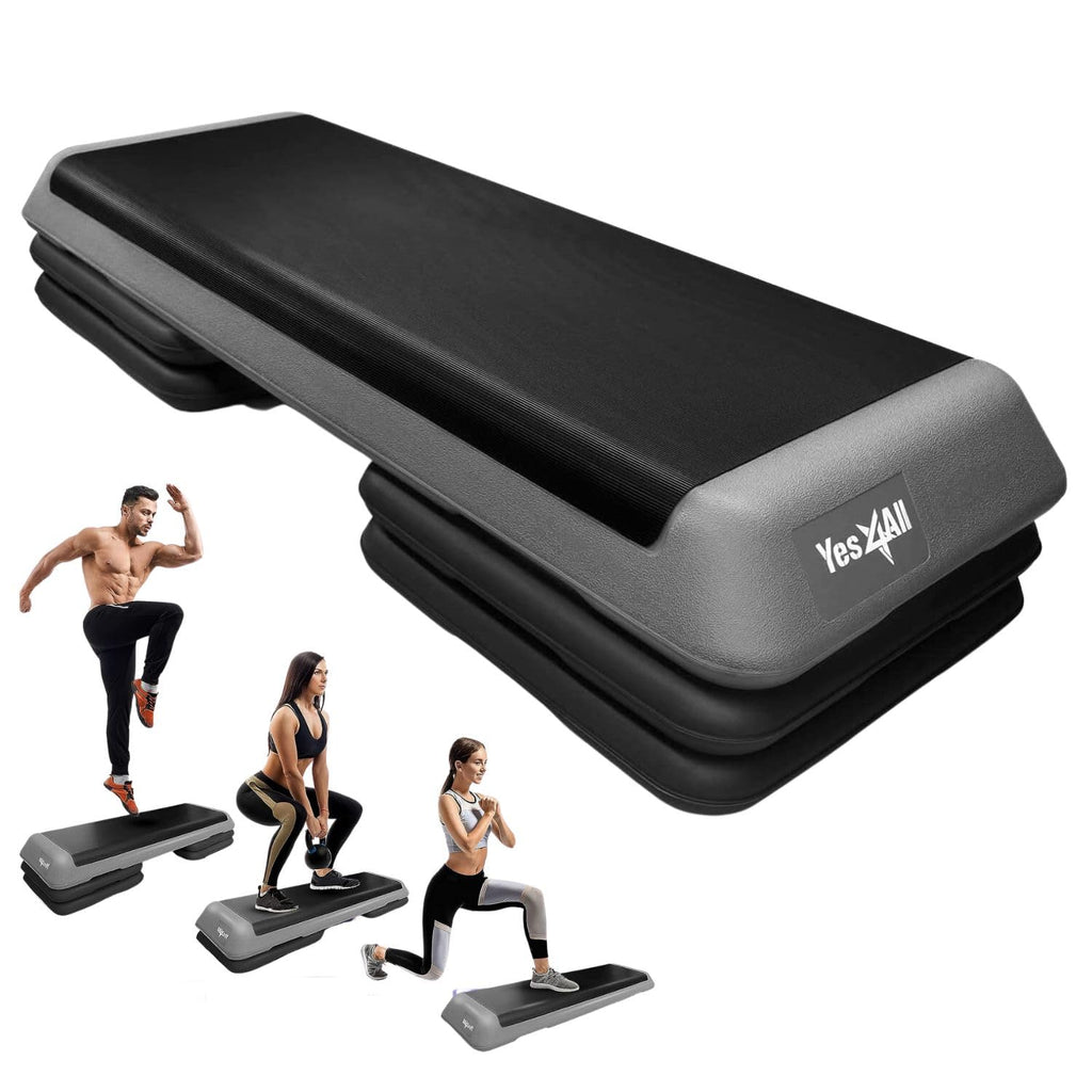 Adjustable Aerobic Exercise Step Platform with 4 Risers U9582