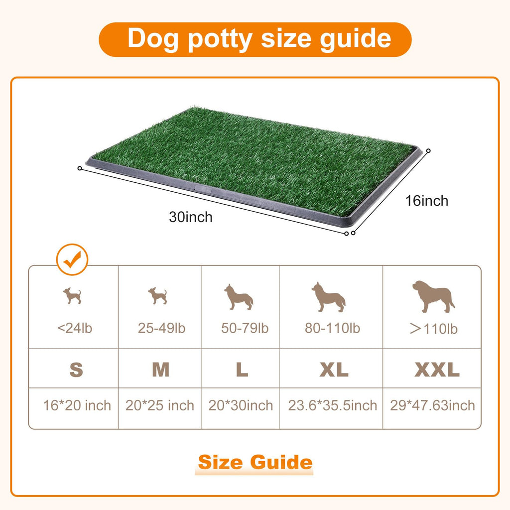 Dog Grass Pad with Tray 16x20in O580132