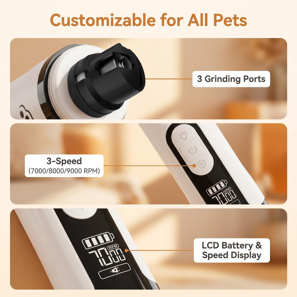 3-Speed Dog Nail Grinder K11366
