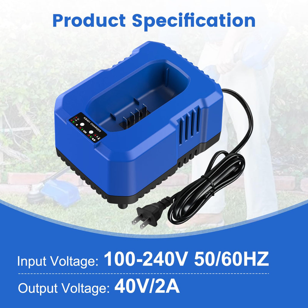 40V Battery with Charger Kit for Cordless Power Tools D851