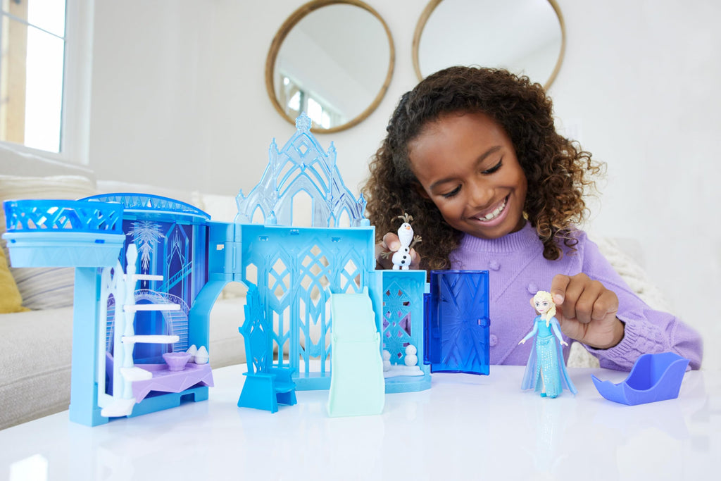 Frozen Castle Doll House Playset with Doll & 8 Accessories W8145