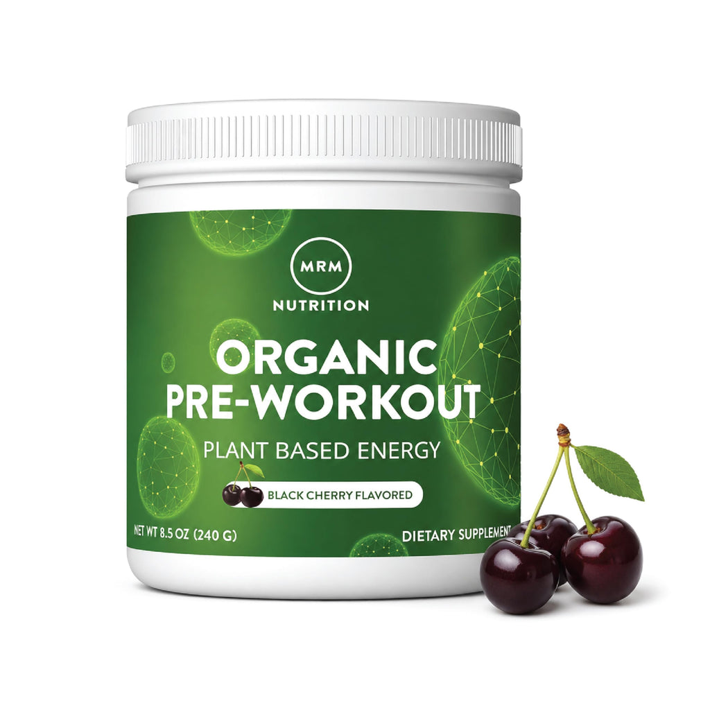 Organic Pre-Workout Powder Black Cherry 20 Servings L7277