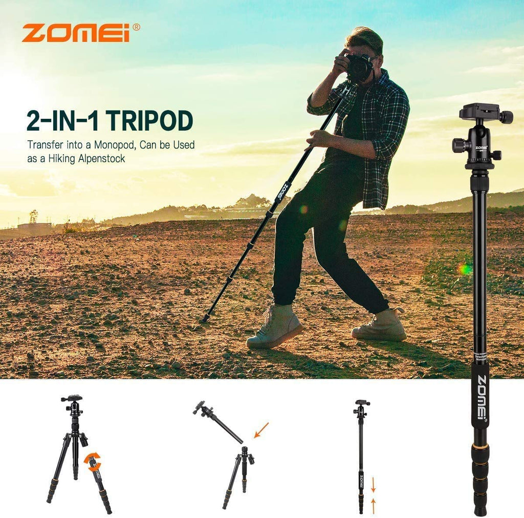 Camera Tripod with Ball Head Quick Release Plate and Carrying Case W14712