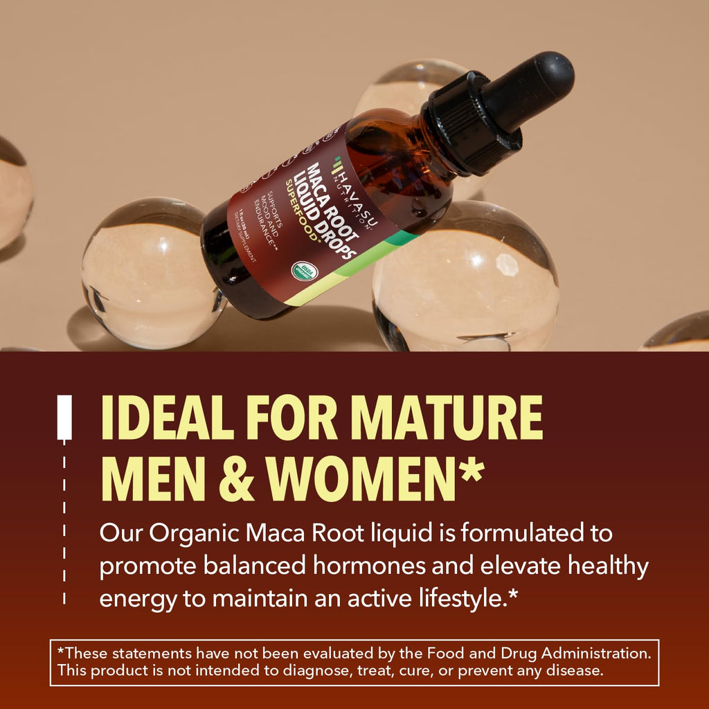 Organic Maca Root Liquid Unflavored 1fl oz Q567