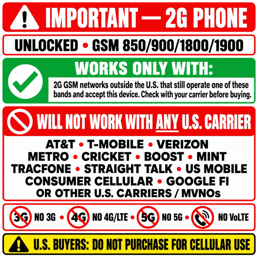 Unlocked GSM Feature Phone with Built-in Flashlight N57251