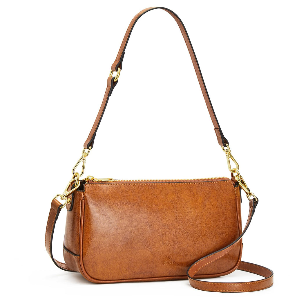 Leather Crossbody Bags with 2 Straps L2699