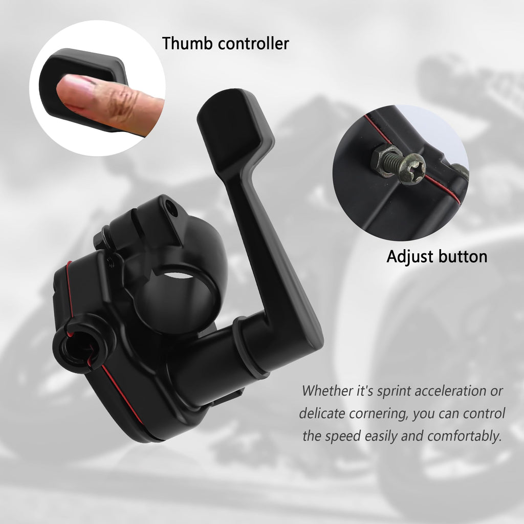 22mm Thumb Throttle Kit with Cable Aluminum Motorcycle ATV O45501
