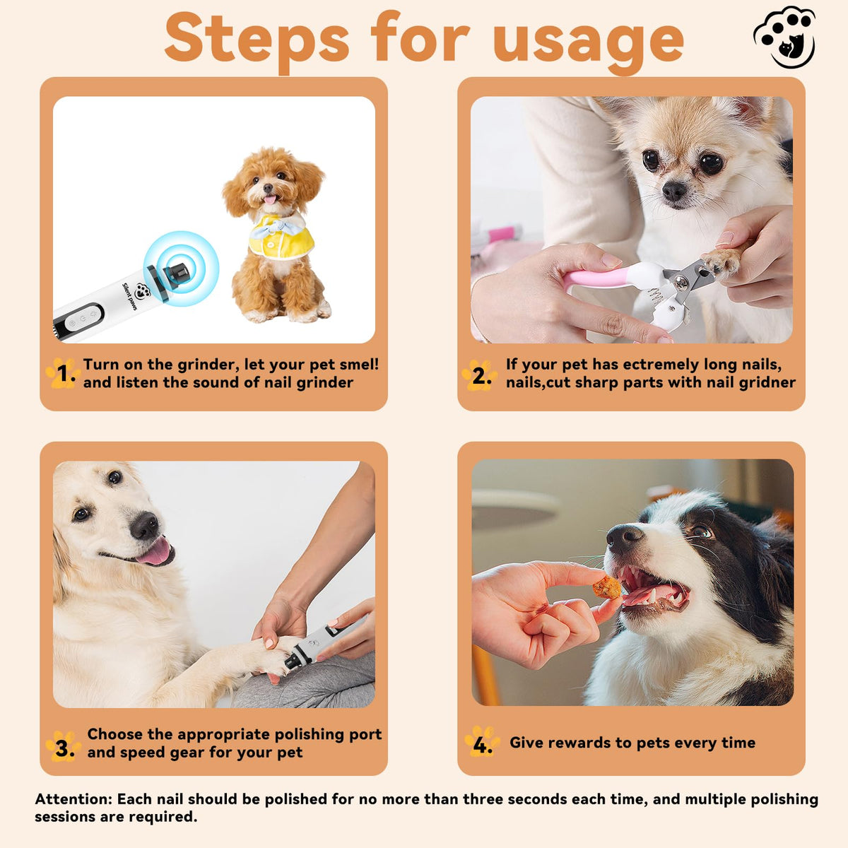 3-Speed Dog Nail Grinder K11366
