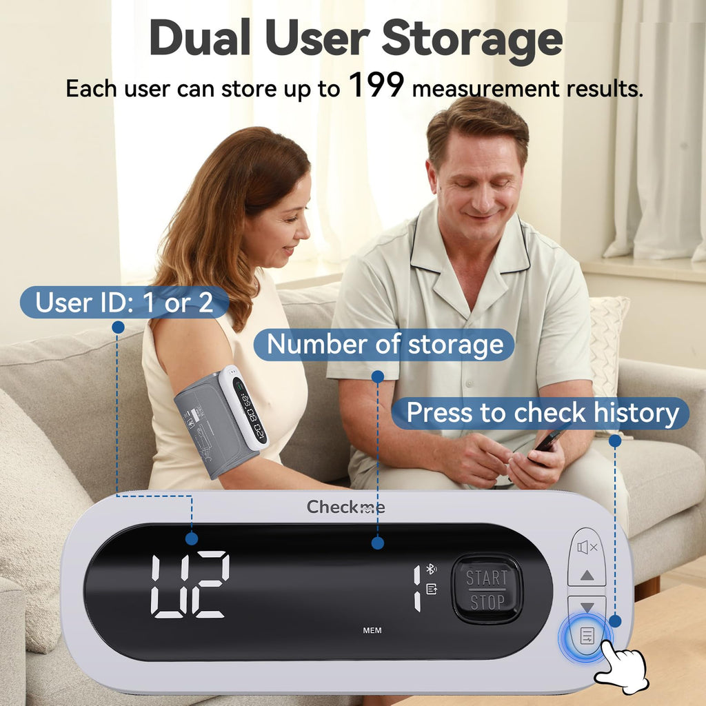 Rechargeable Automatic Upper Arm Blood Pressure Monitor S186229