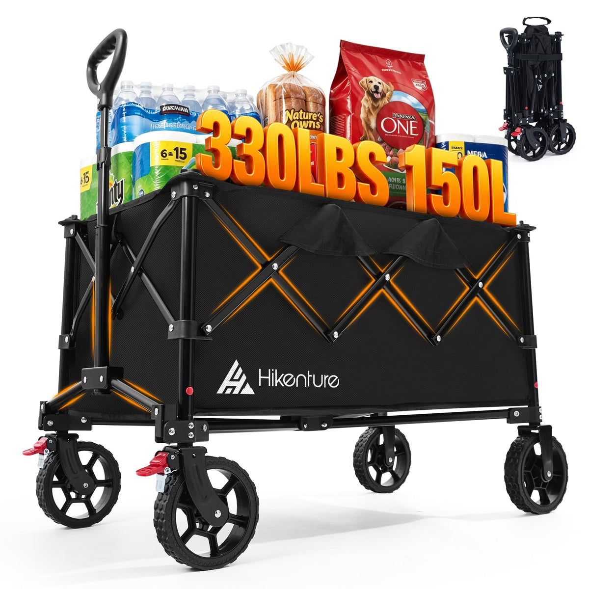 150L Foldable Heavy Duty Wagon O856
