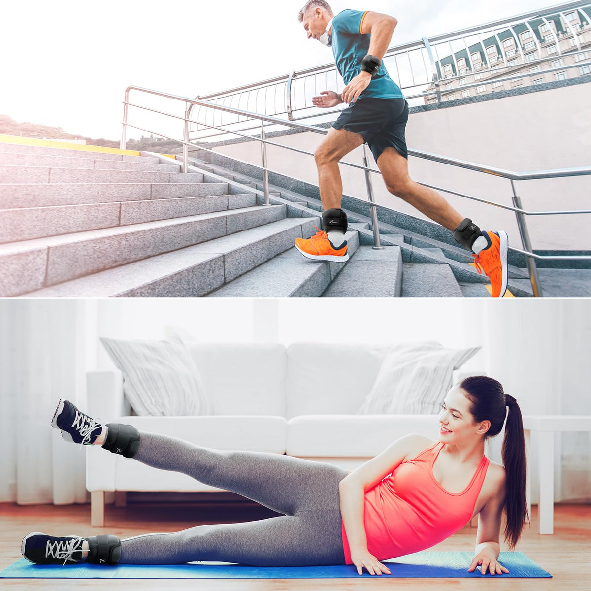Adjustable Ankle Weights with Removable Weights J155125