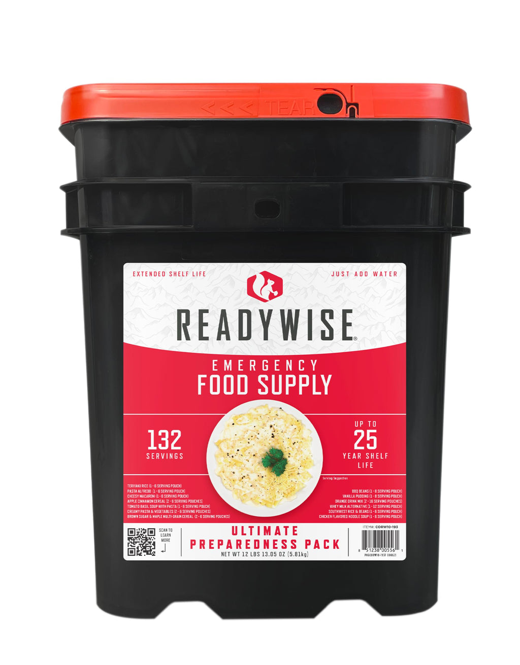 Emergency Food Supply Survival Bucket 132 Servings N29426