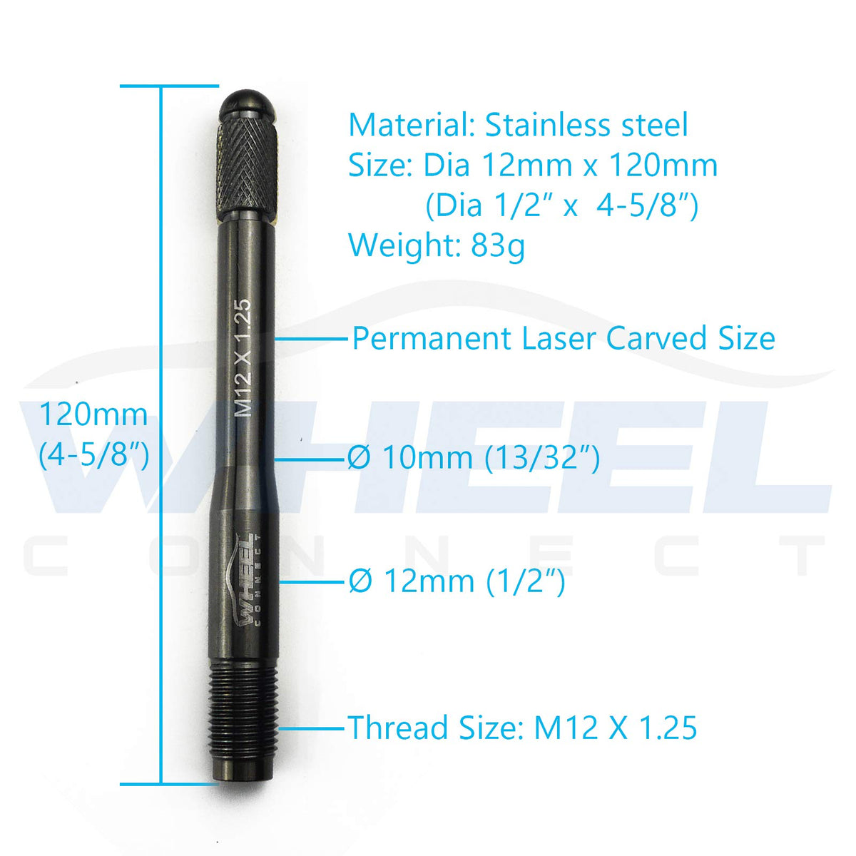 Stainless Steel Wheel Alignment Pin Set of 5 Sizes Z2882