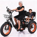 20"x4.0" Fat Tire 750W Folding Electric Tricycle 48V 15Ah Aluminum 7-Speed J8075