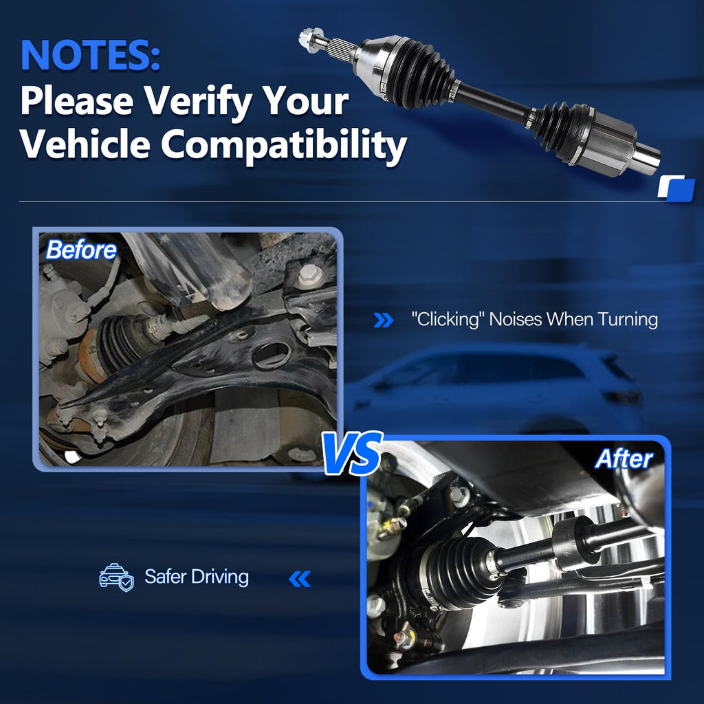 CV Axle Front Pair 4WD I1486