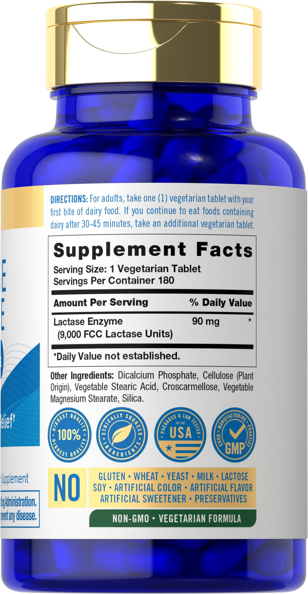 Lactase Enzyme Tablets 180 Pills C98397