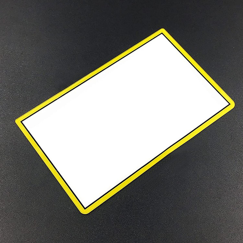 Glass Top Upper Screen Frame Lens Cover LCD Screen Protector with Adhesive for 3DS XL/New 3DS XL LL Console (Yellow) Q225