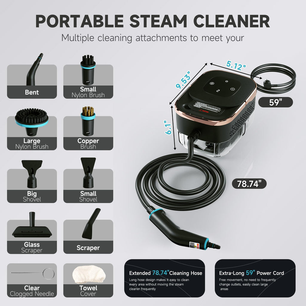 Steam Cleaner with Replacement Heads H76164