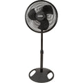 16 Inch Oscillating 3 Speed Pedestal Stand Fan, Black (2 Pack) O19493