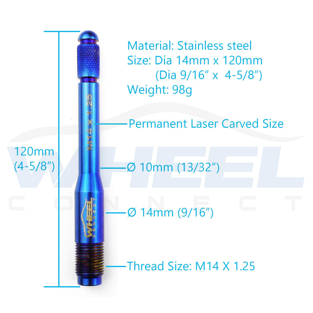 Stainless Steel Wheel Alignment Pin Set of 5 Sizes Z2882