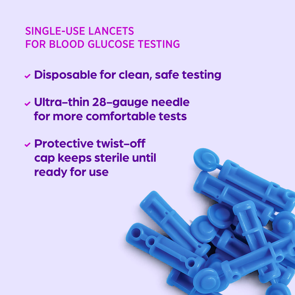 28 Gauge Sterile Lancets 50 Count R919975