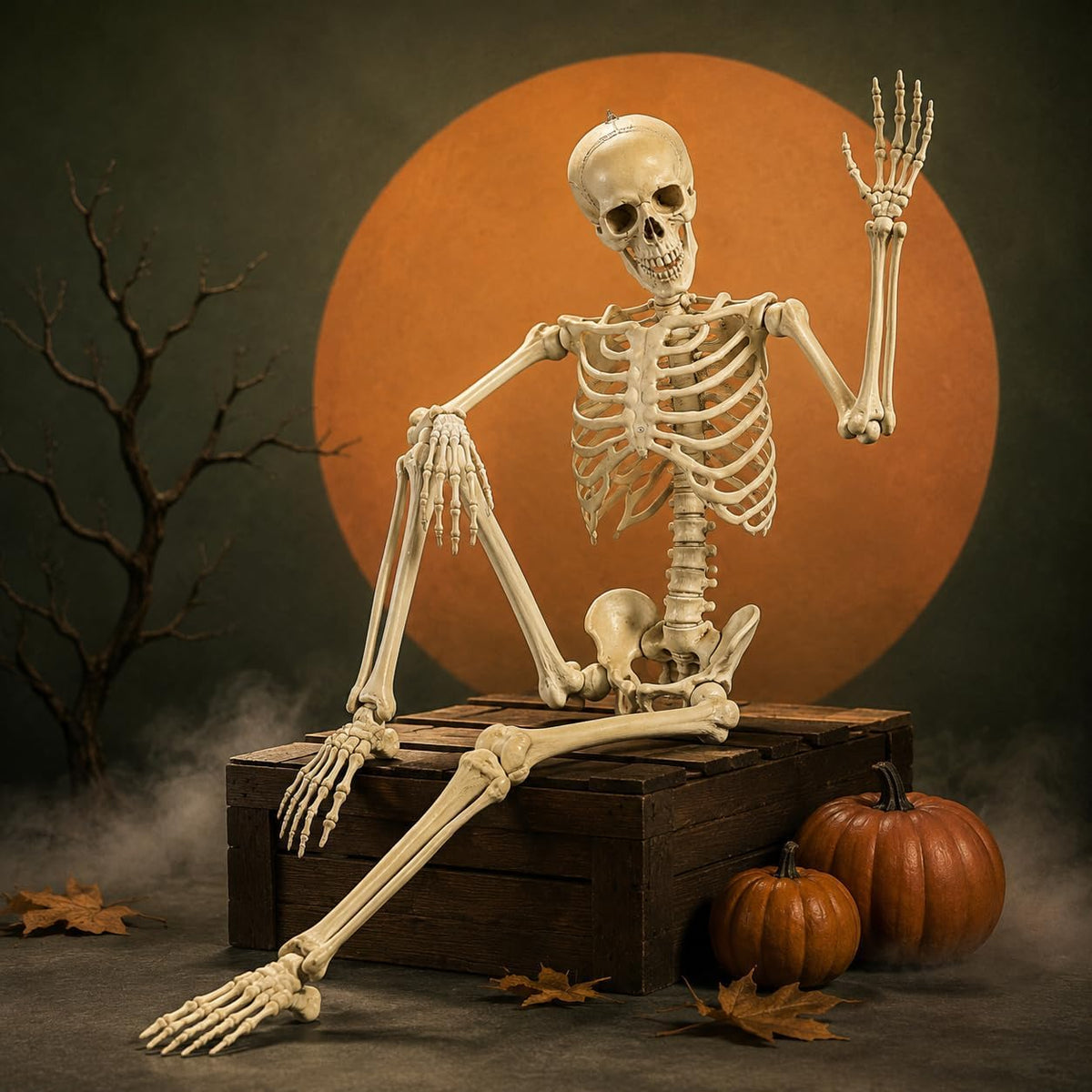 Life Size Posable Skeleton Prop Decoration K475