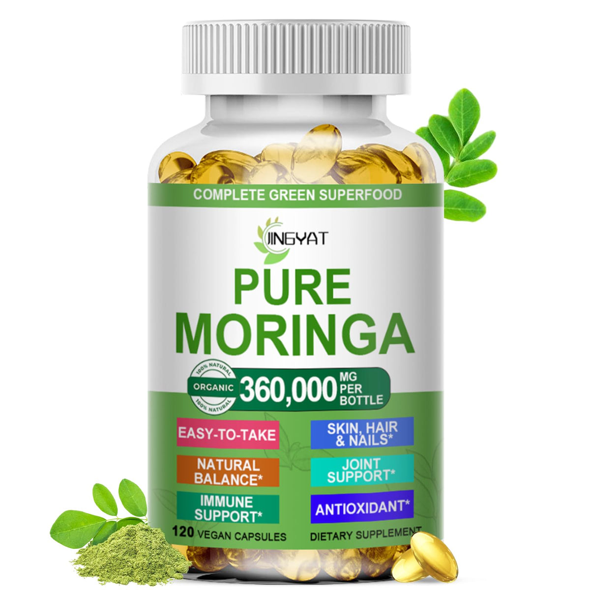 Organic Moringa Oleifera Softgels R283389