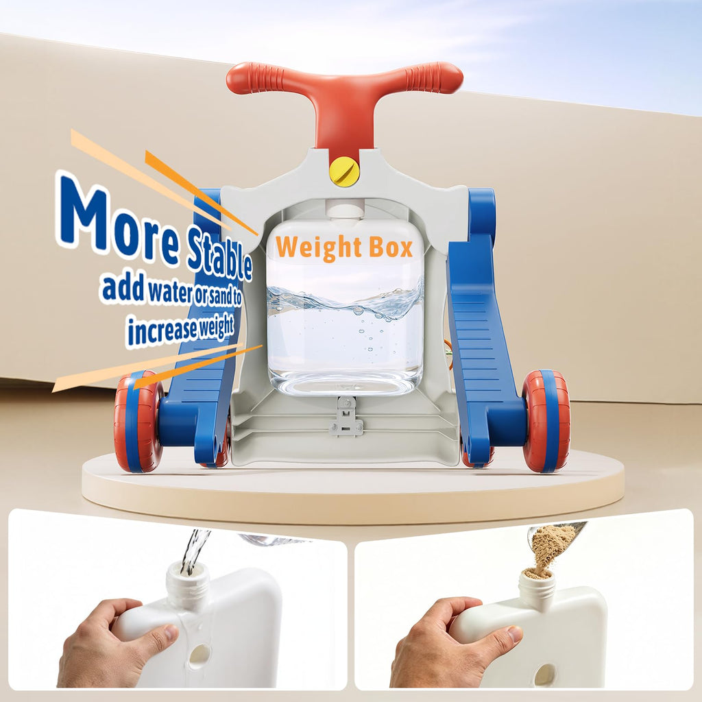 Blue 5 in 1 Baby Push Walker R7599