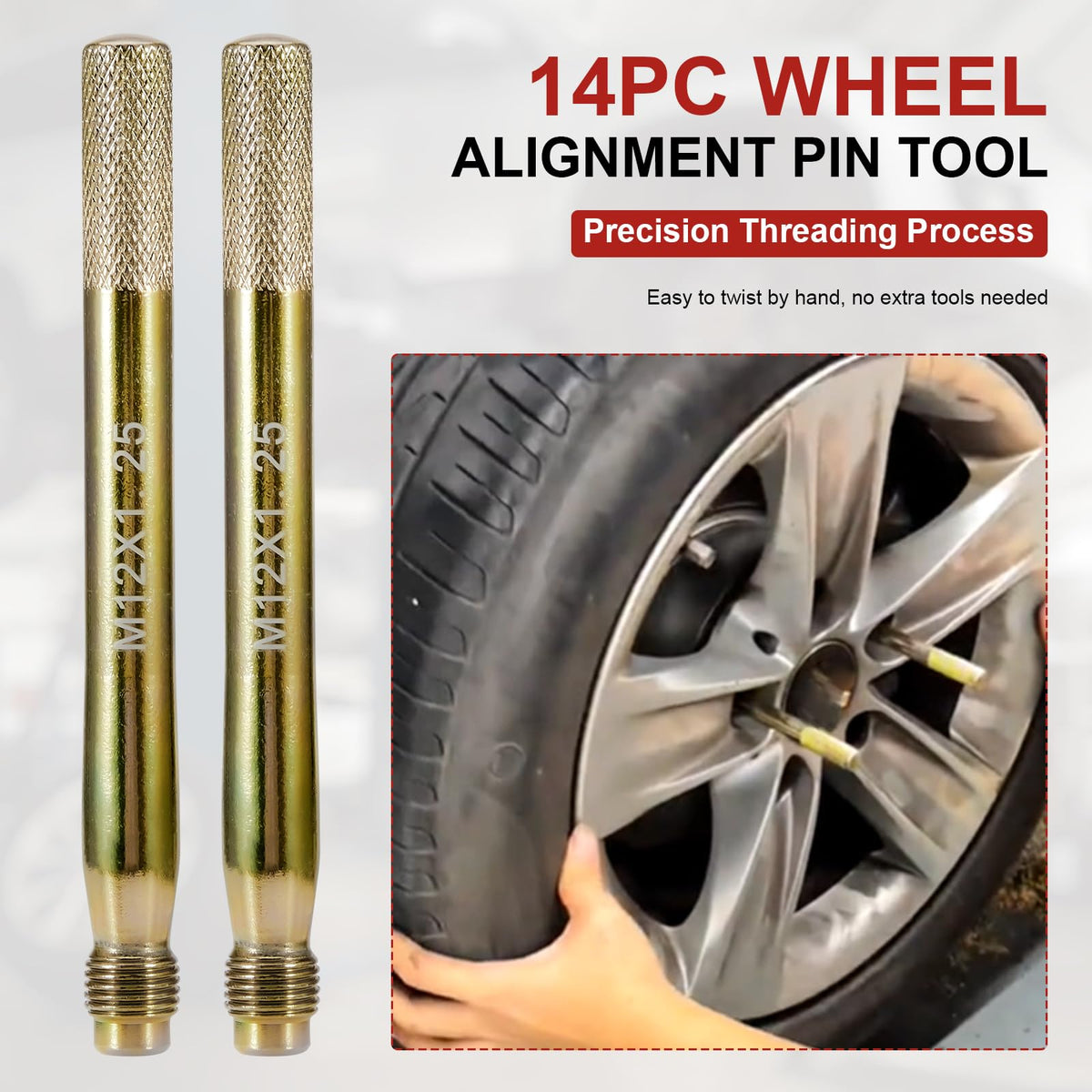 14Pcs Wheel Hanger Alignment Pin Guide Tool Set L94360