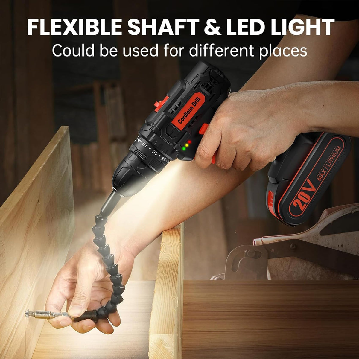 20V Cordless Drill Set with 42 Accessories J733