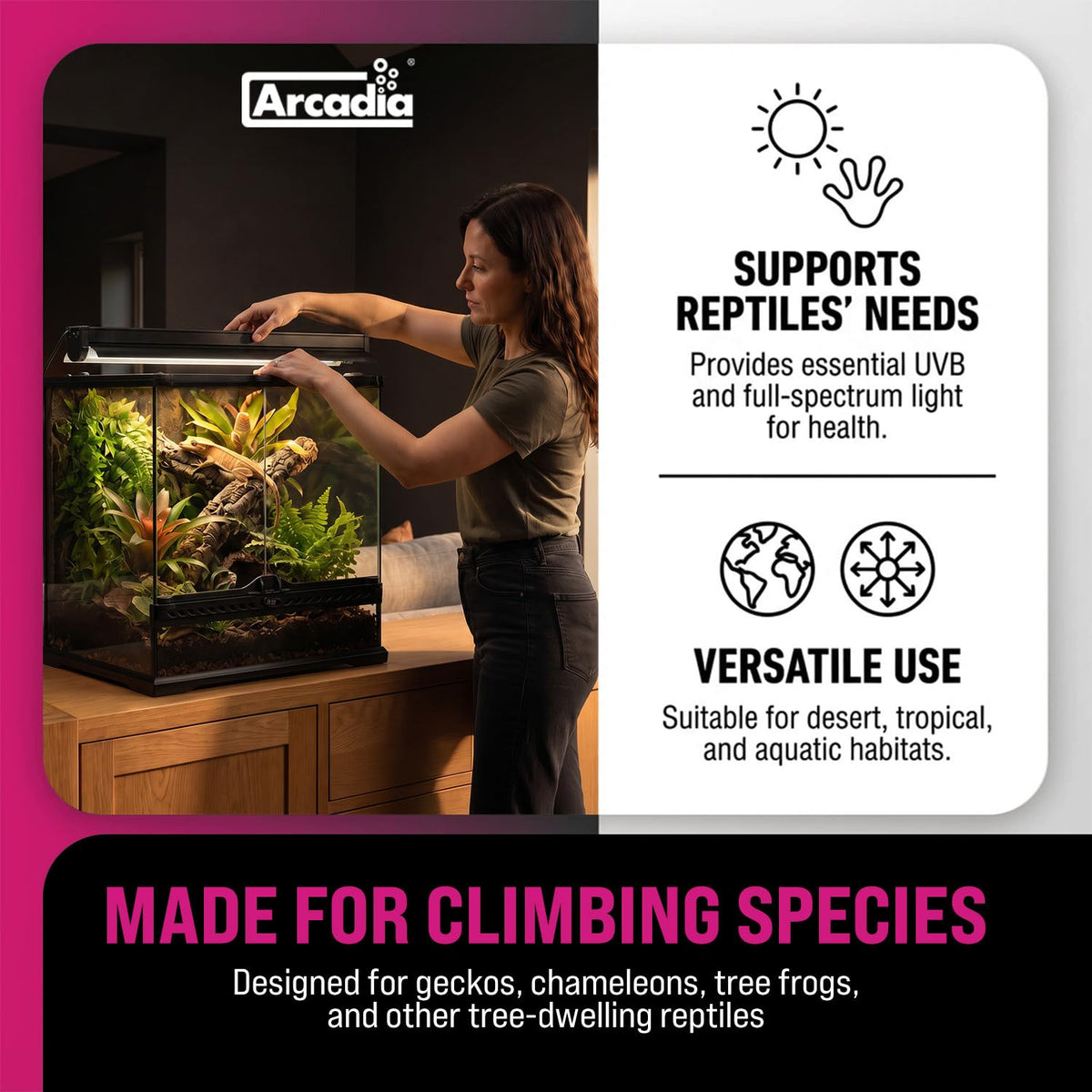 36" 39 Watts 6% UVB Reptile Light Fixture Kit K37531