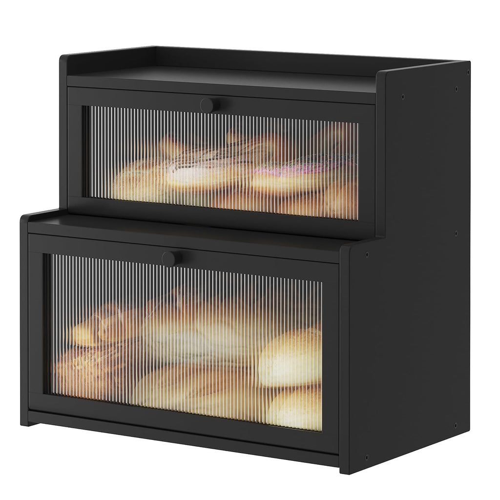 Bamboo Bread Box with Window B25688