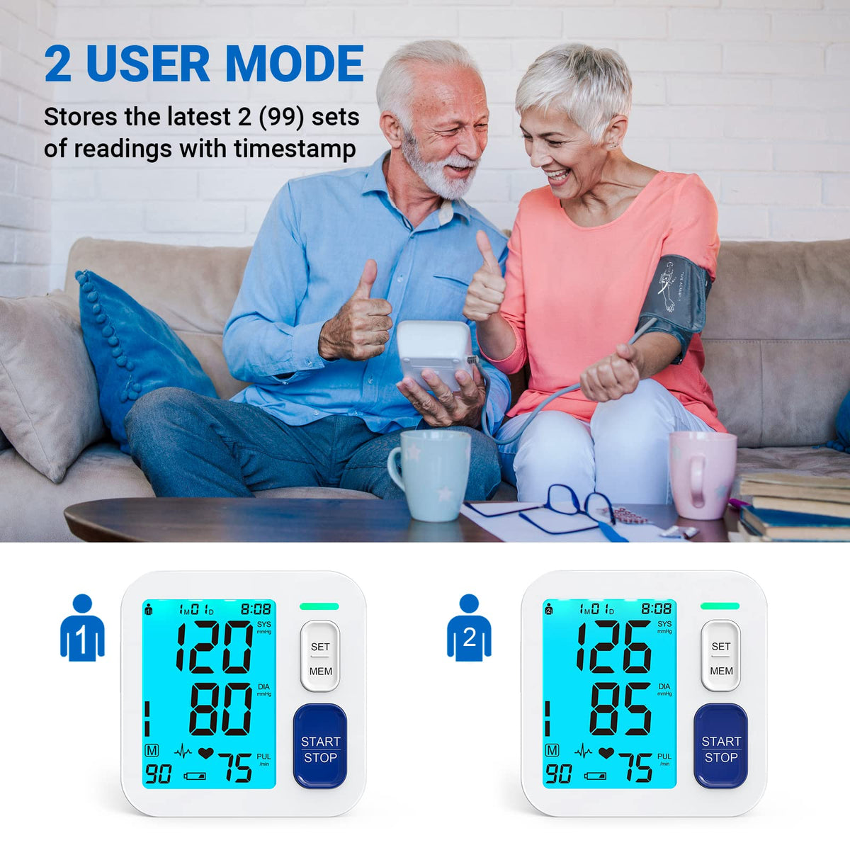 Blood Pressure Monitors with Extra Large Cuffs I800