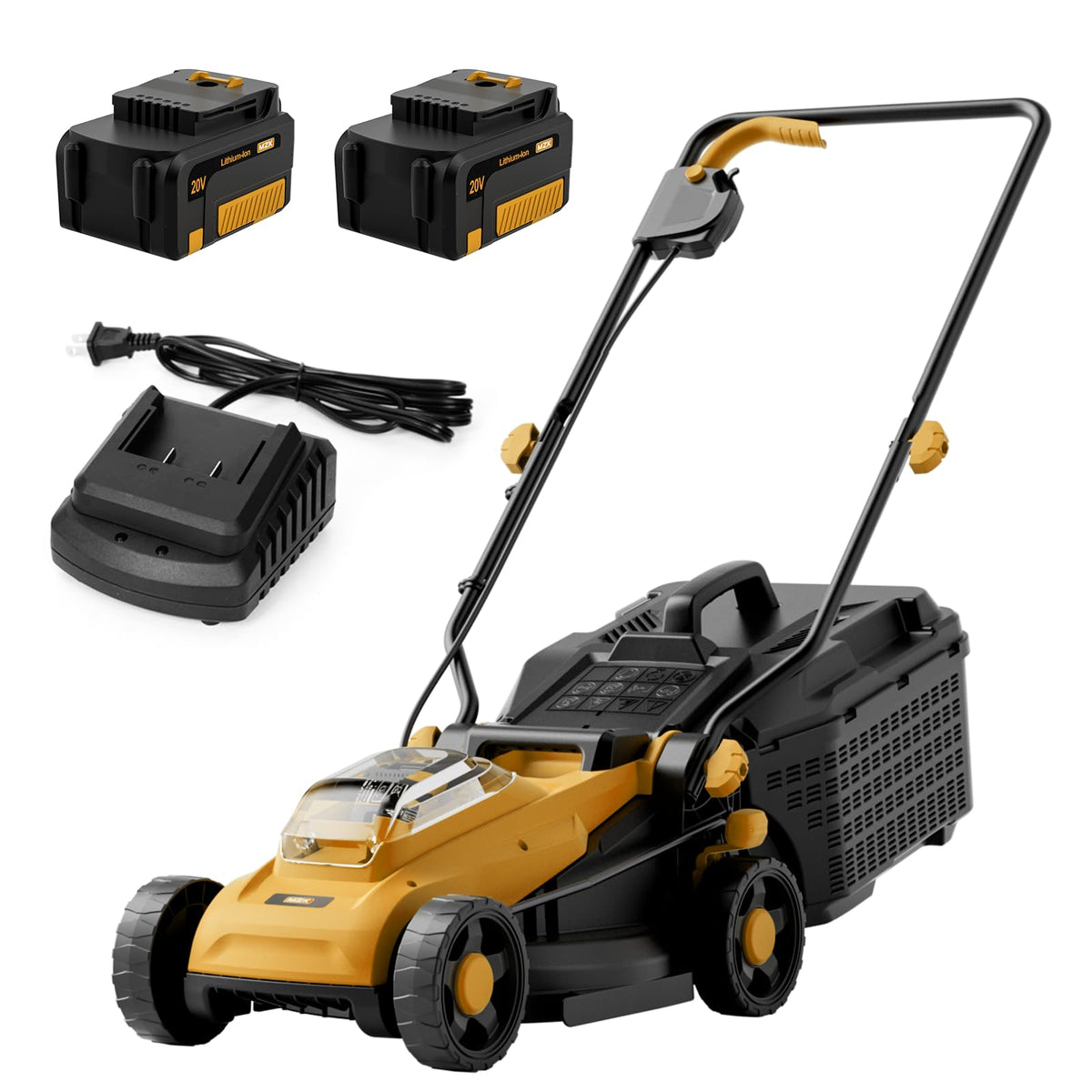 12 Inch Cordless Electric Push Mower with Height Adjustment O8688