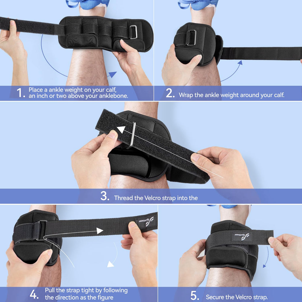 Adjustable Ankle Weights with Removable Weights J155125