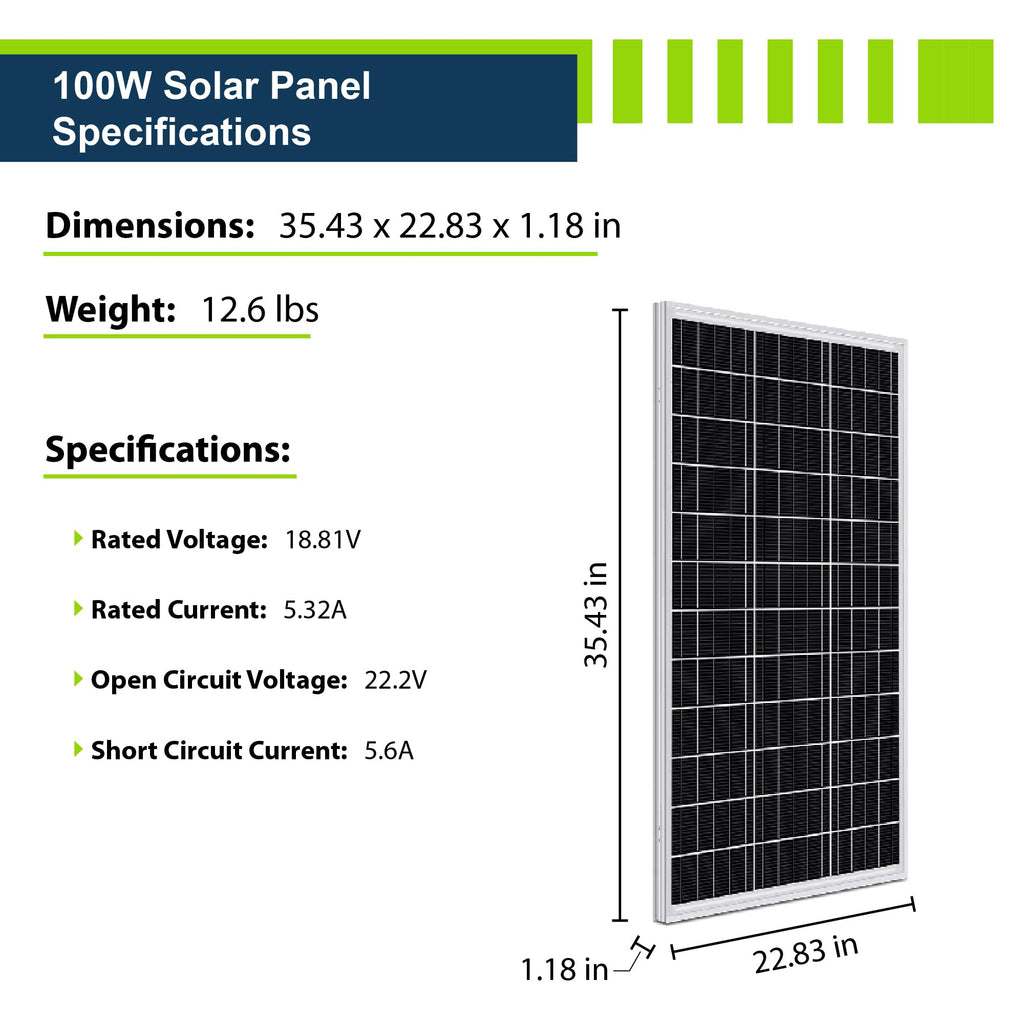200W 12V Solar Panel Kit with 50Ah LiFePO4 Battery and 30A MPPT Charge Controller E39903